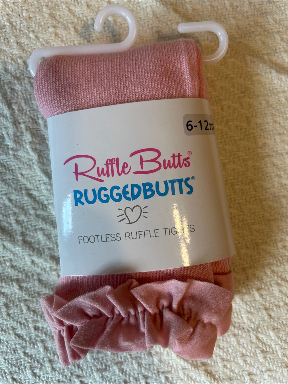 Ruffle Butts Pink Footless Ruffle Tights